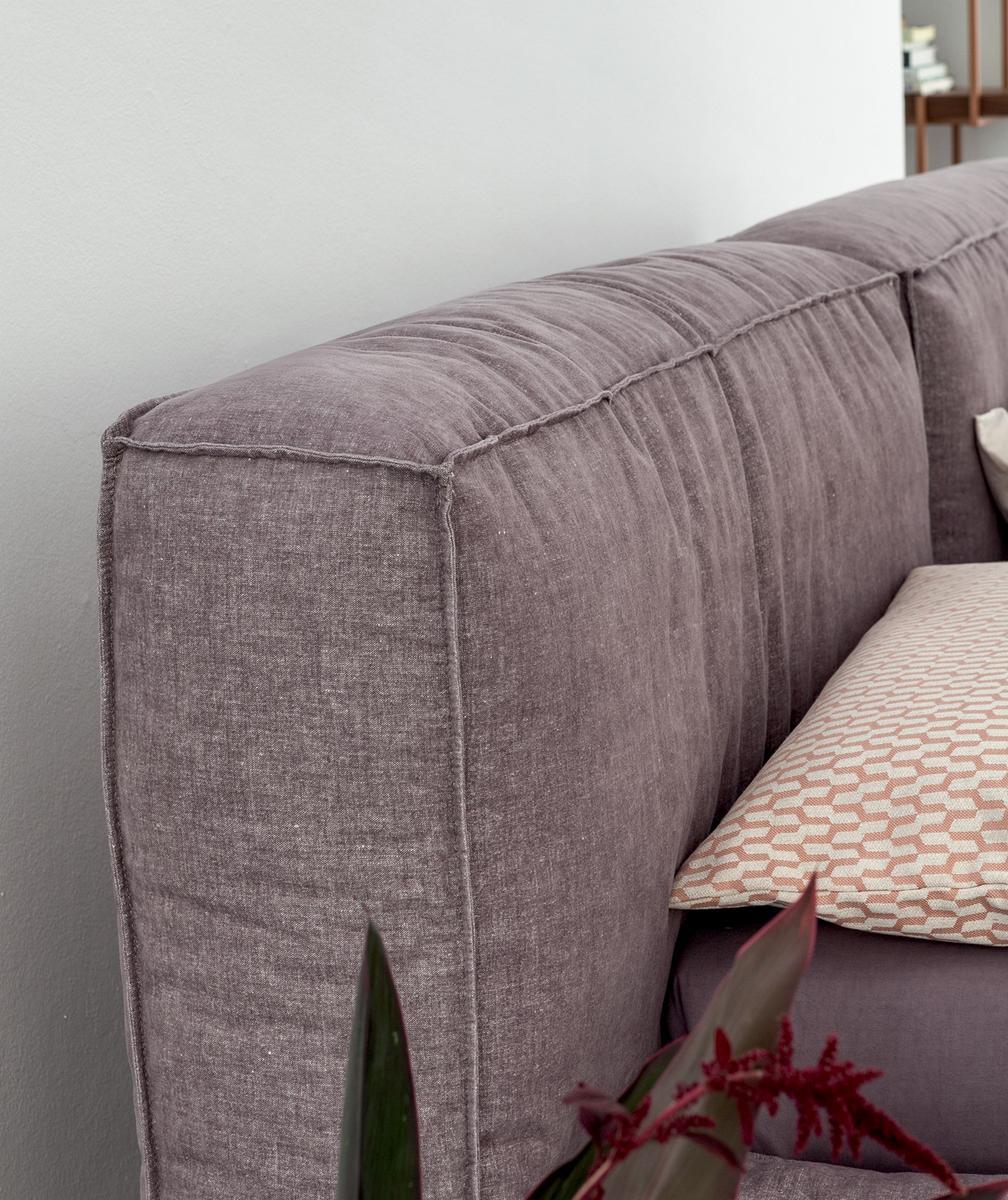 Upholstered bed with removable cover | Fluff by Bonaldo