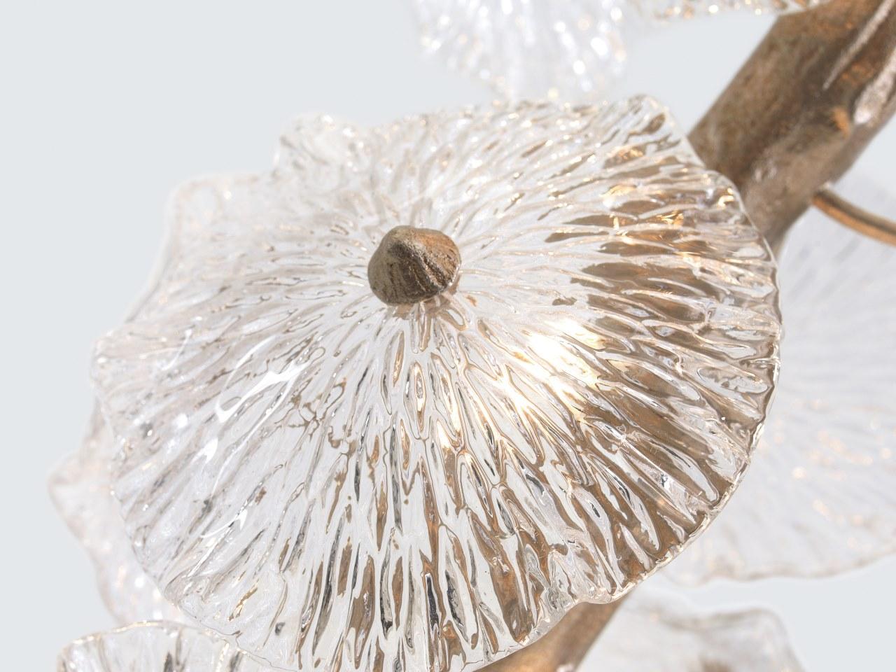 LED handmade bronze ceiling lamp | Nenufar Ct3229/43 by Serip
