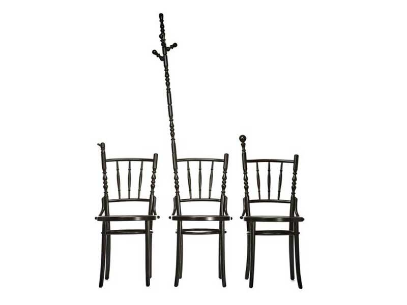 High-back wooden chair | Extension Chair by Moooi