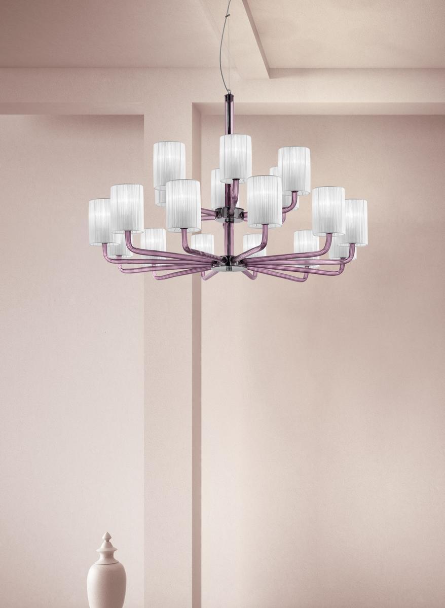 Glass chandelier | Can Can by Sylcom