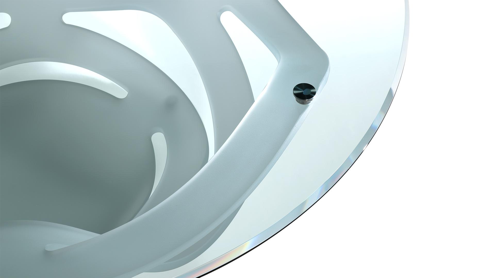 Round glass coffee table | Neolitico by Reflex