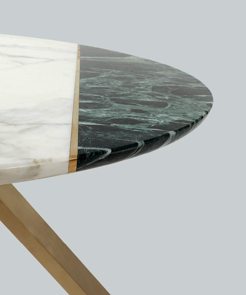 Round marble coffee table | Meridian by Borzalino