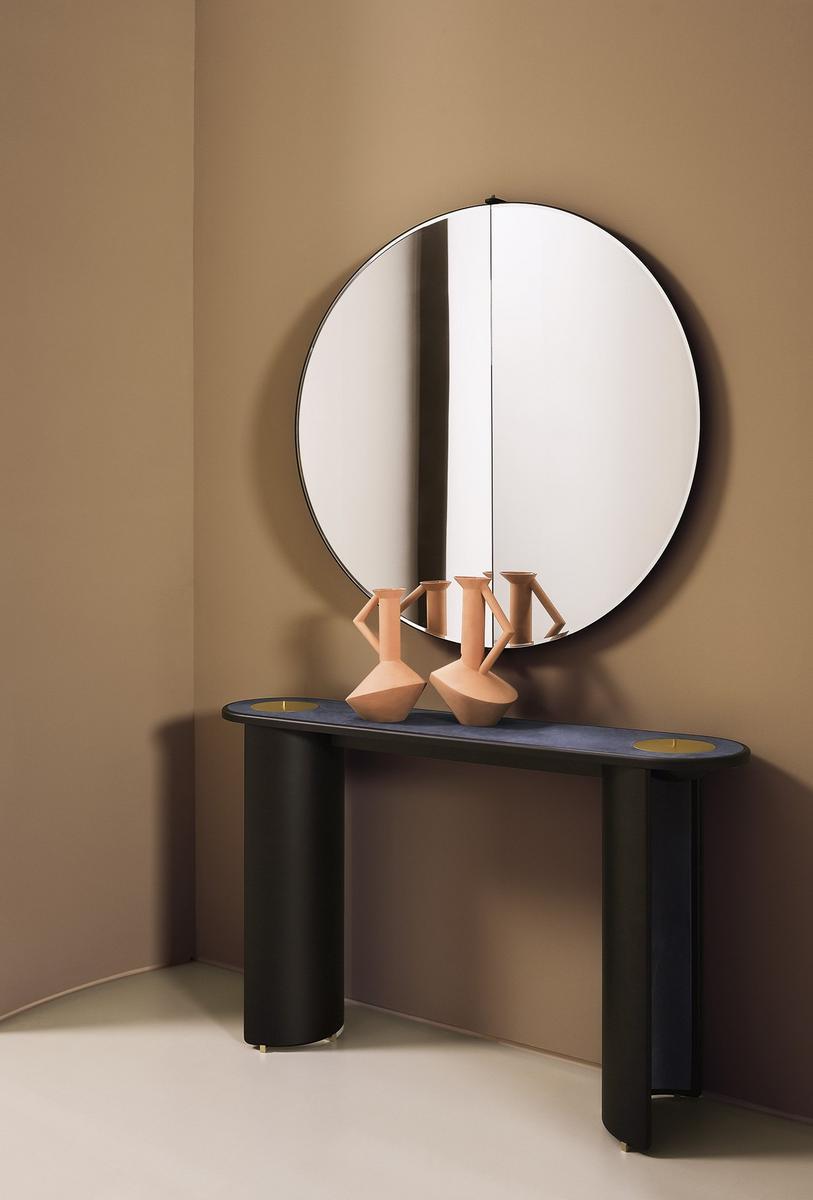 Swivel round wall-mounted mirror | Peris by Baxter