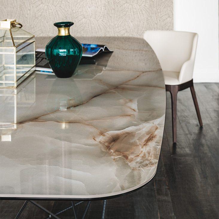 Oval ceramic table | Gordon Keramik by Cattelan Italia
