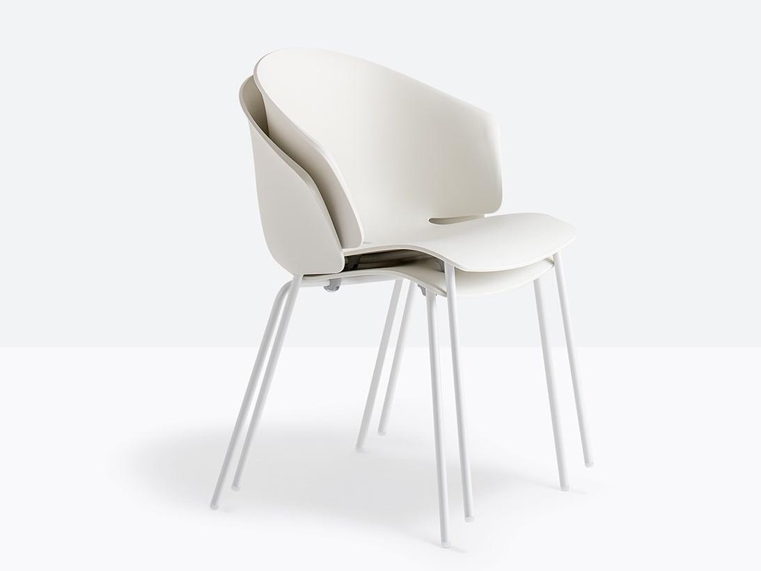 Stackable chair | Grace 410 by Pedrali