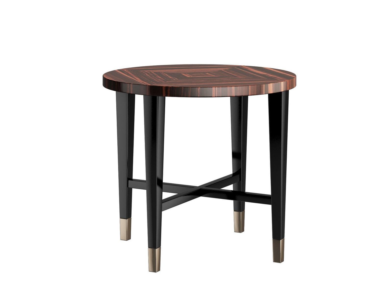 Round wooden coffee table | Kiron by Capital Collection