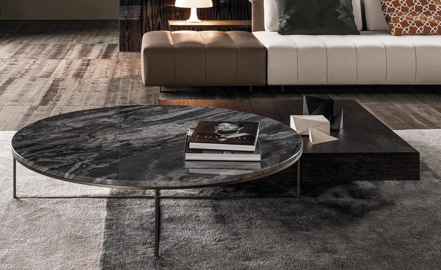 Coffee table | Calder Bronze by Minotti