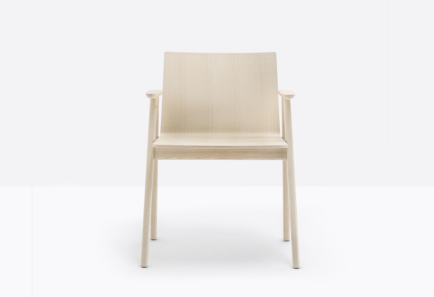 Ash chair with armrests | Osaka 2815 by Pedrali