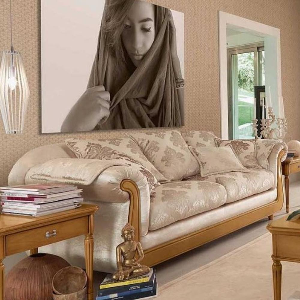 COMO Curved velvet sofa