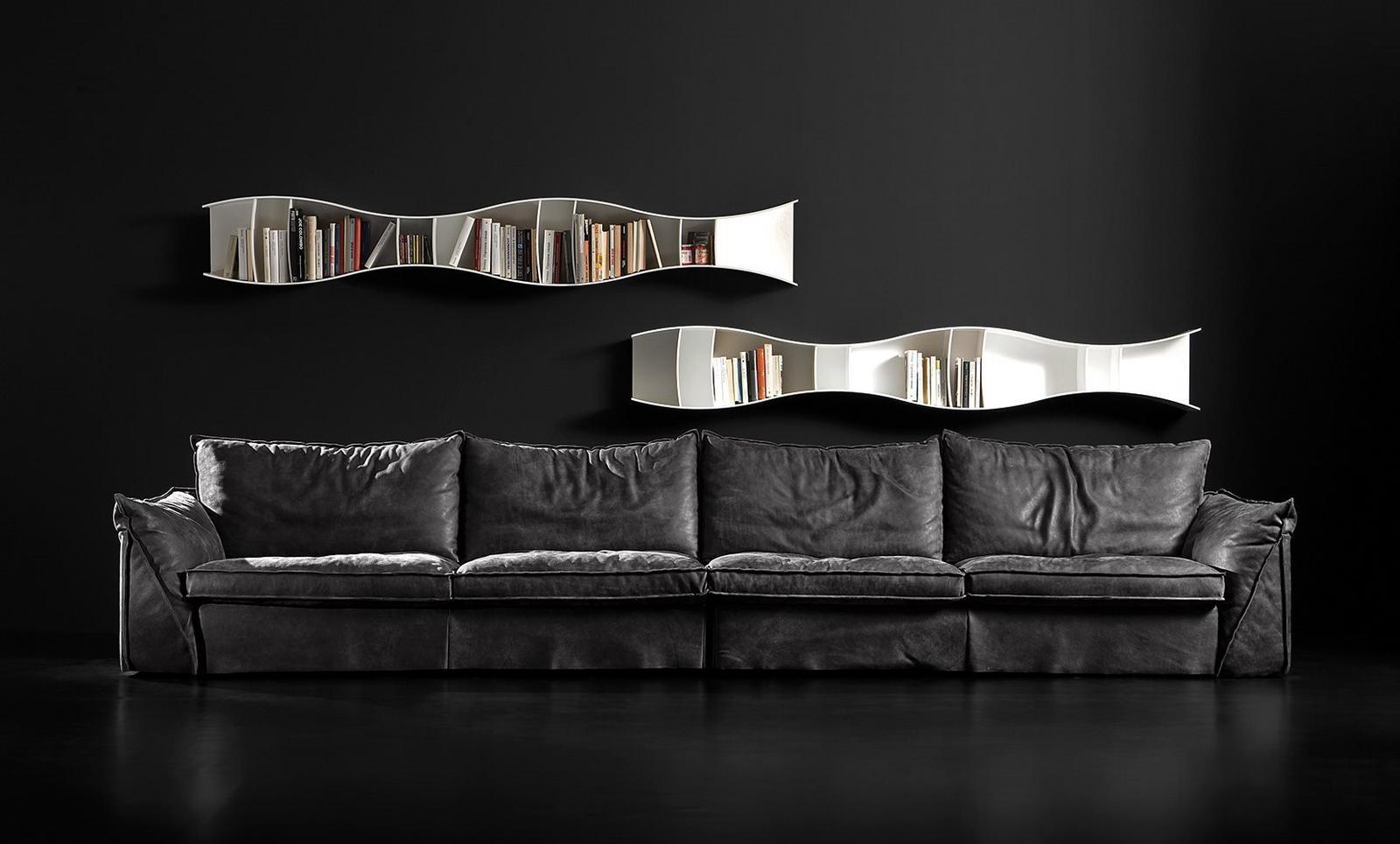 Corner fabric sofa | Pitagora by Alberta Salotti