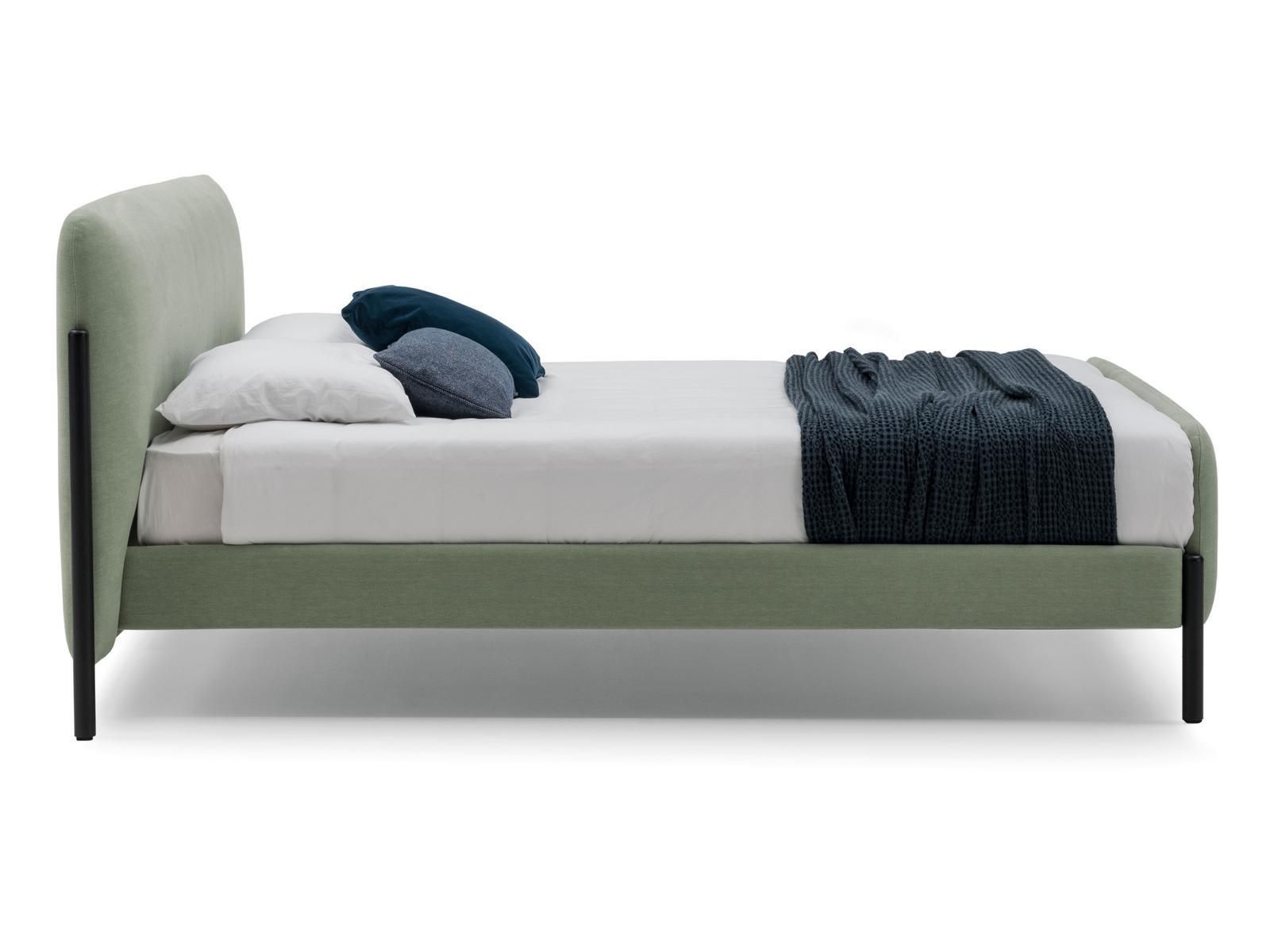 Upholstered double bed | Flag by Bolzan letti