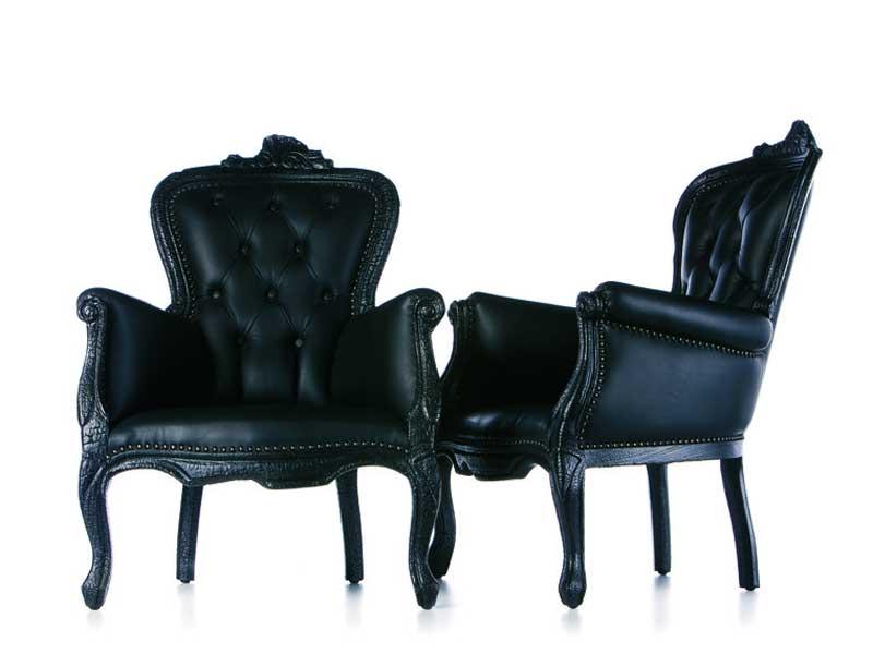 Upholstered armchair with armrests | Smoke Chair by Moooi