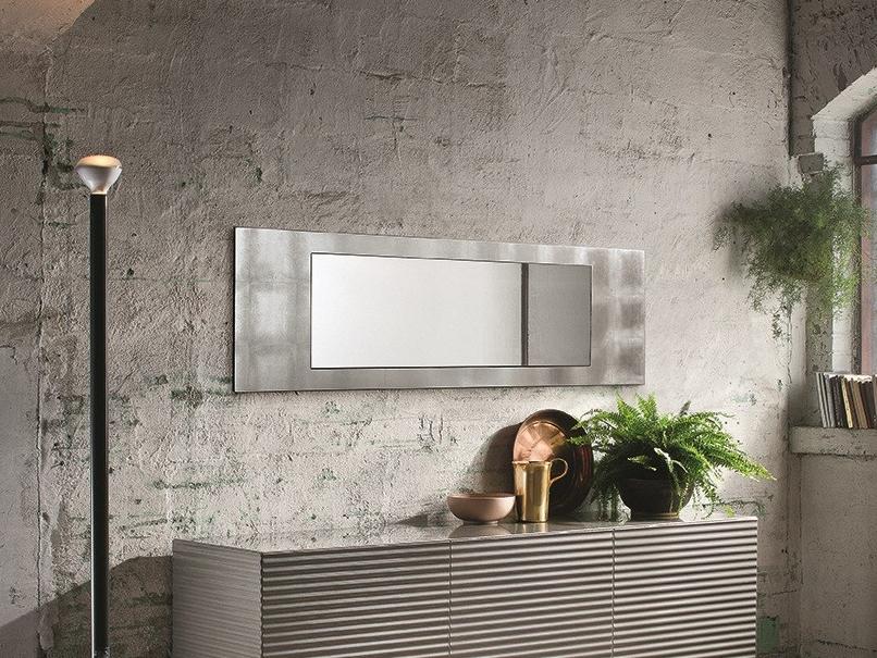 Wall-mounted framed mirror | Alisei by Riflessi