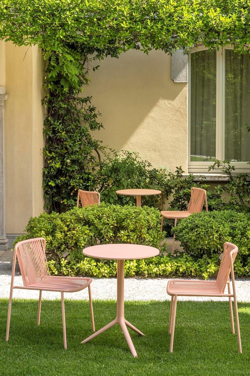 Powder coated steel garden chair | Tribeca 3660 by Pedrali