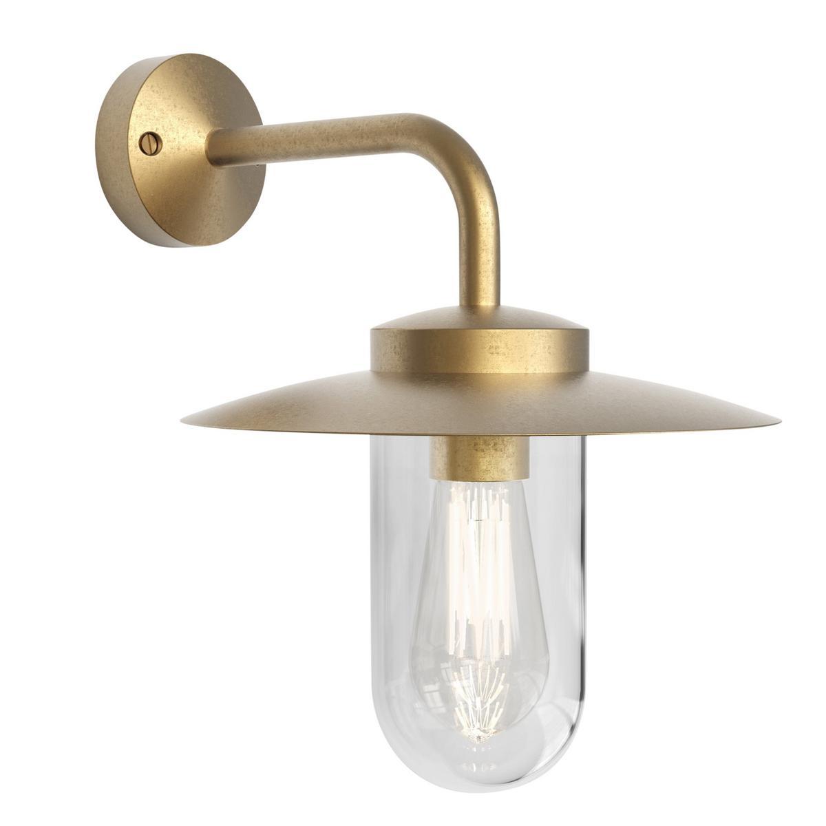 LED wall light in brass and glass | Portree by Astro lighting