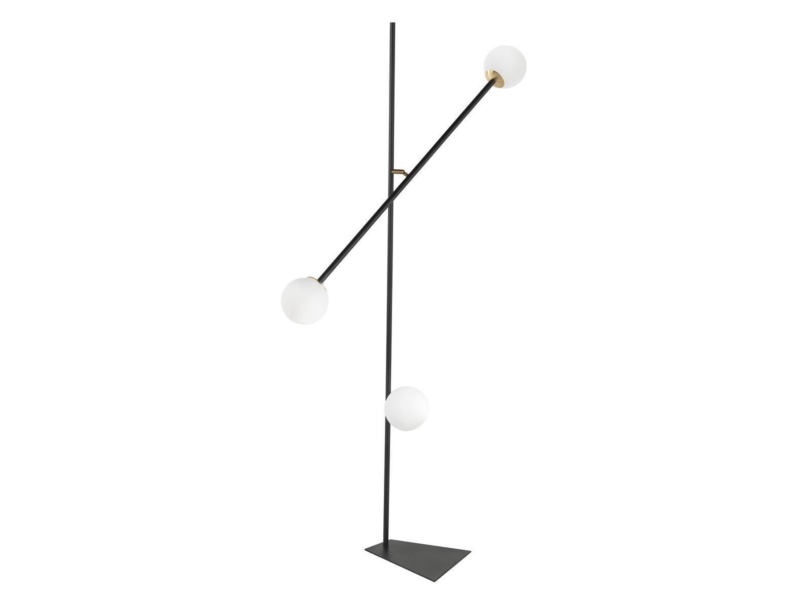 Direct light adjustable painted metal floor lamp | Meridian Pt by Riflessi