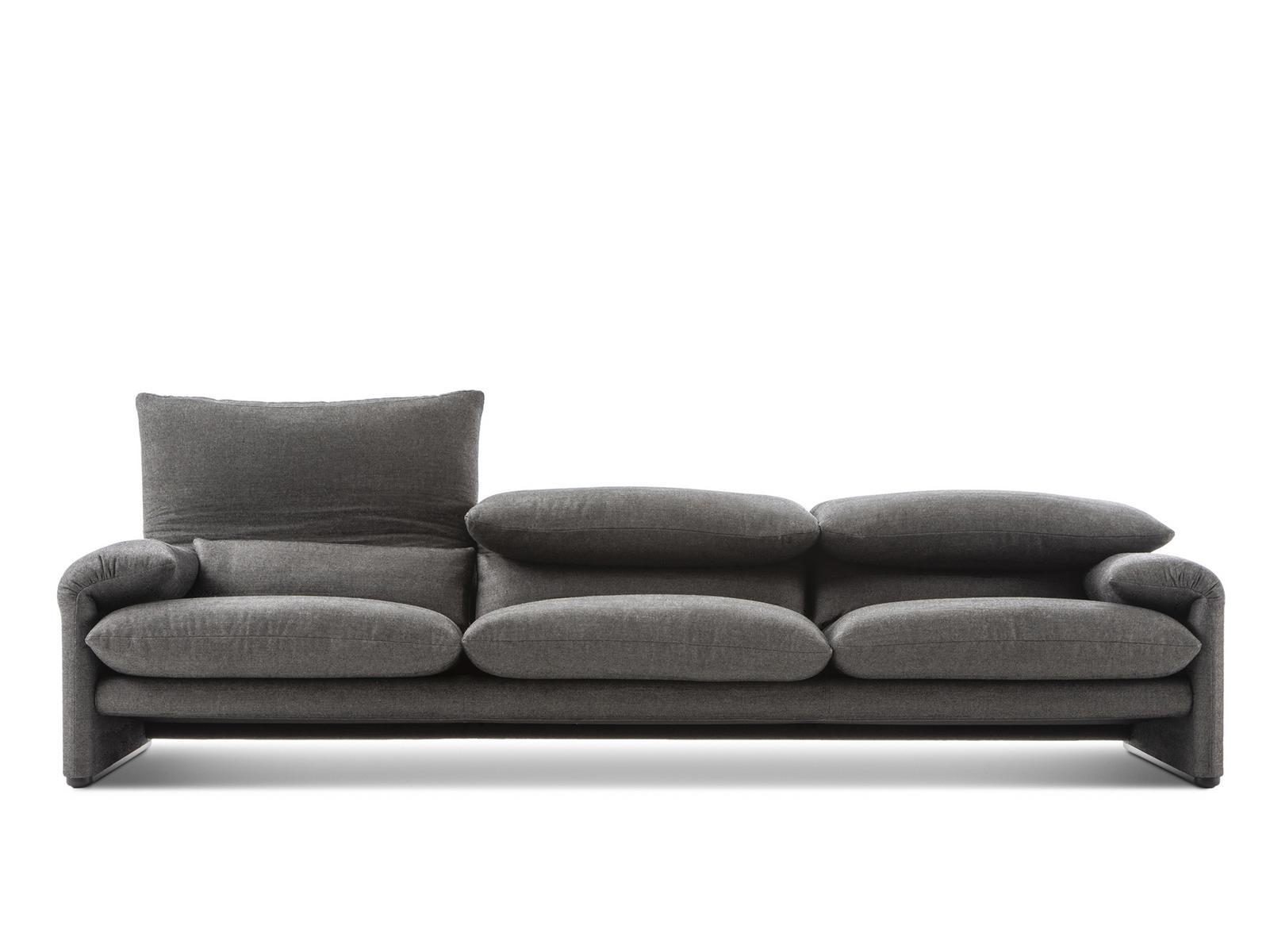 3 seater fabric sofa | 675 Maralunga Maxi / 40 Maxi by Cassina