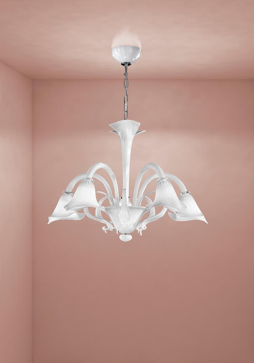 Blown glass chandelier | Grimani by Sylcom