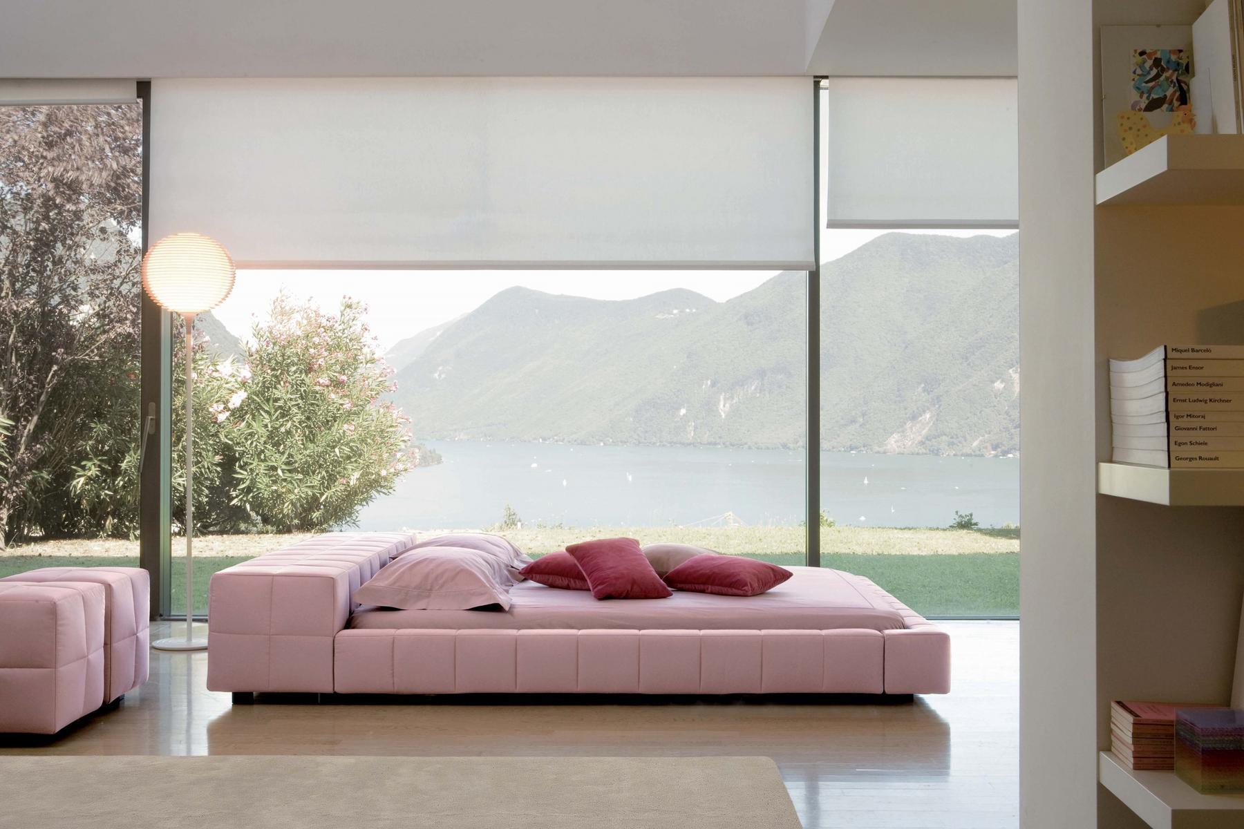 Double bed with removable cover | Squaring by Bonaldo
