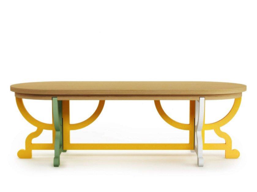 Living room table | Paper Table Patchwork by Moooi