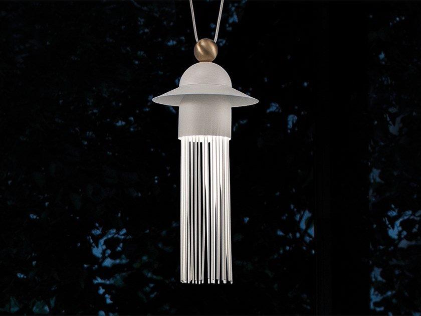 LED painted metal pendant lamp | Nappe N1 by Masiero