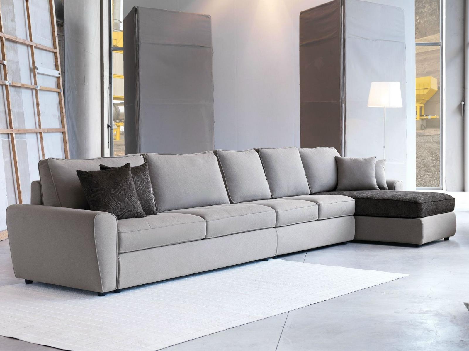 Sectional fabric sofa | Duffy by Domingo salotti
