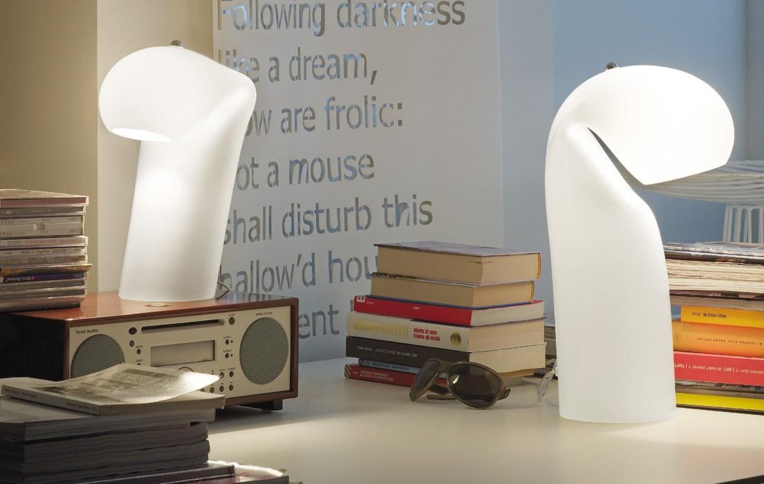Glass table lamp | Bissona Lt by Vistosi