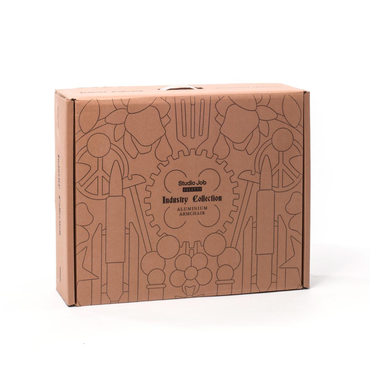 Aluminium garden chair with armrests | Industry by Seletti