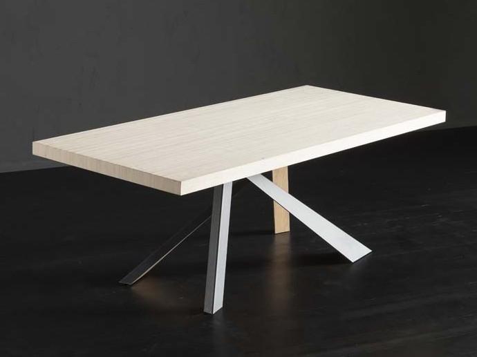 Rectangular wooden dining table | Nizza + Metal/legno by Altacorte