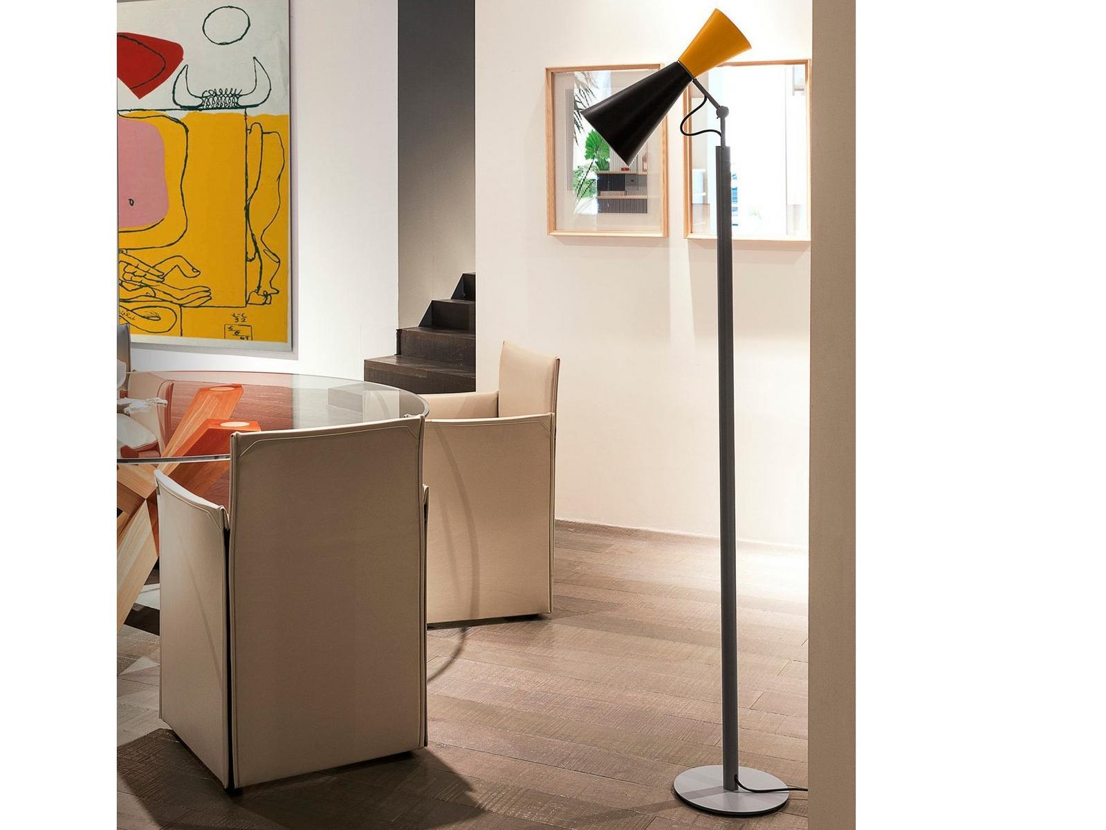 Adjustable aluminium floor lamp | Parliament by Nemo