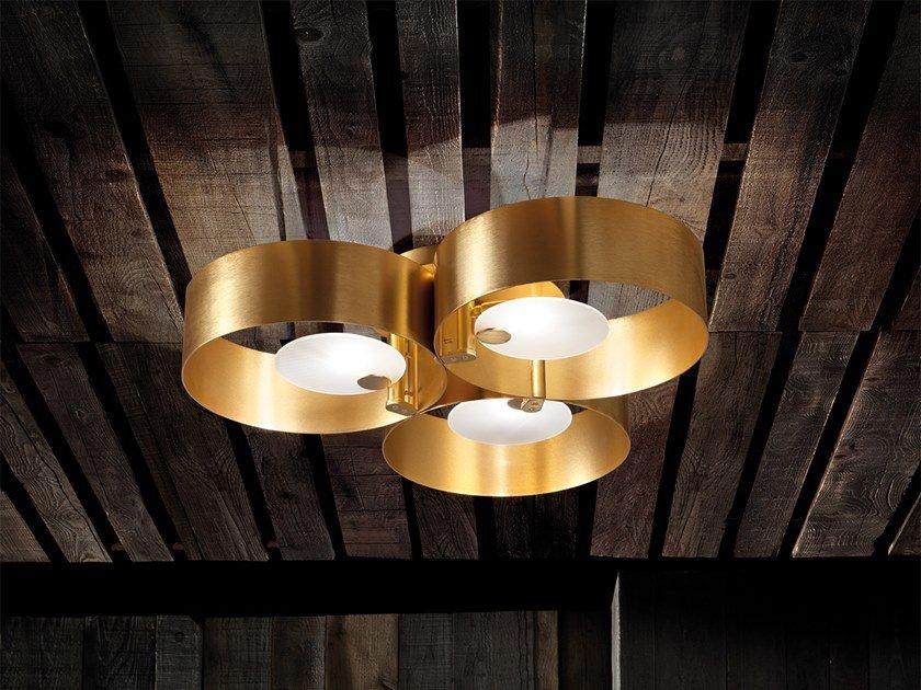 Direct light metal ceiling lamp | Sound Pl3 by Masiero