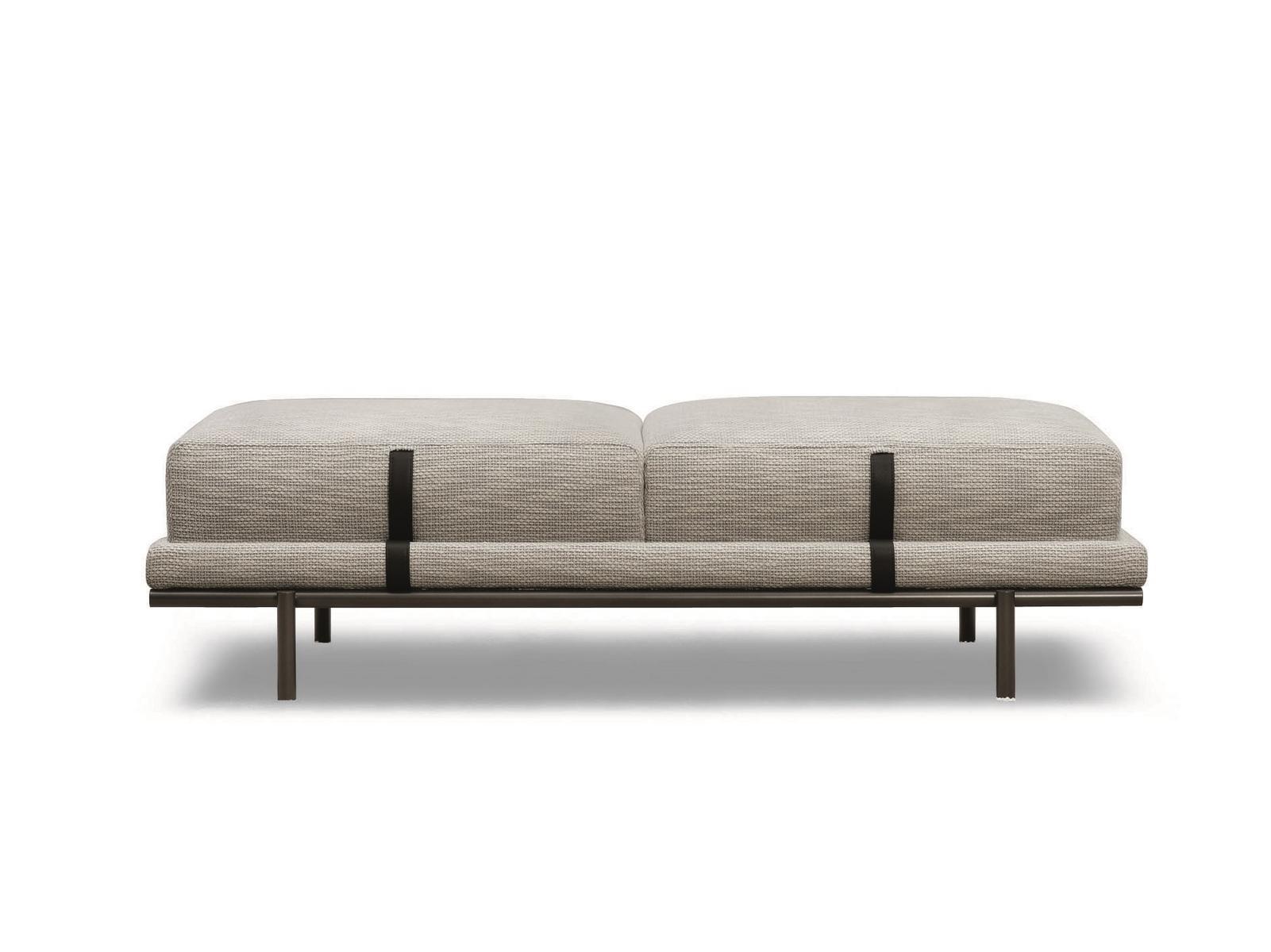 Upholstered fabric bench | New Bond by Flou