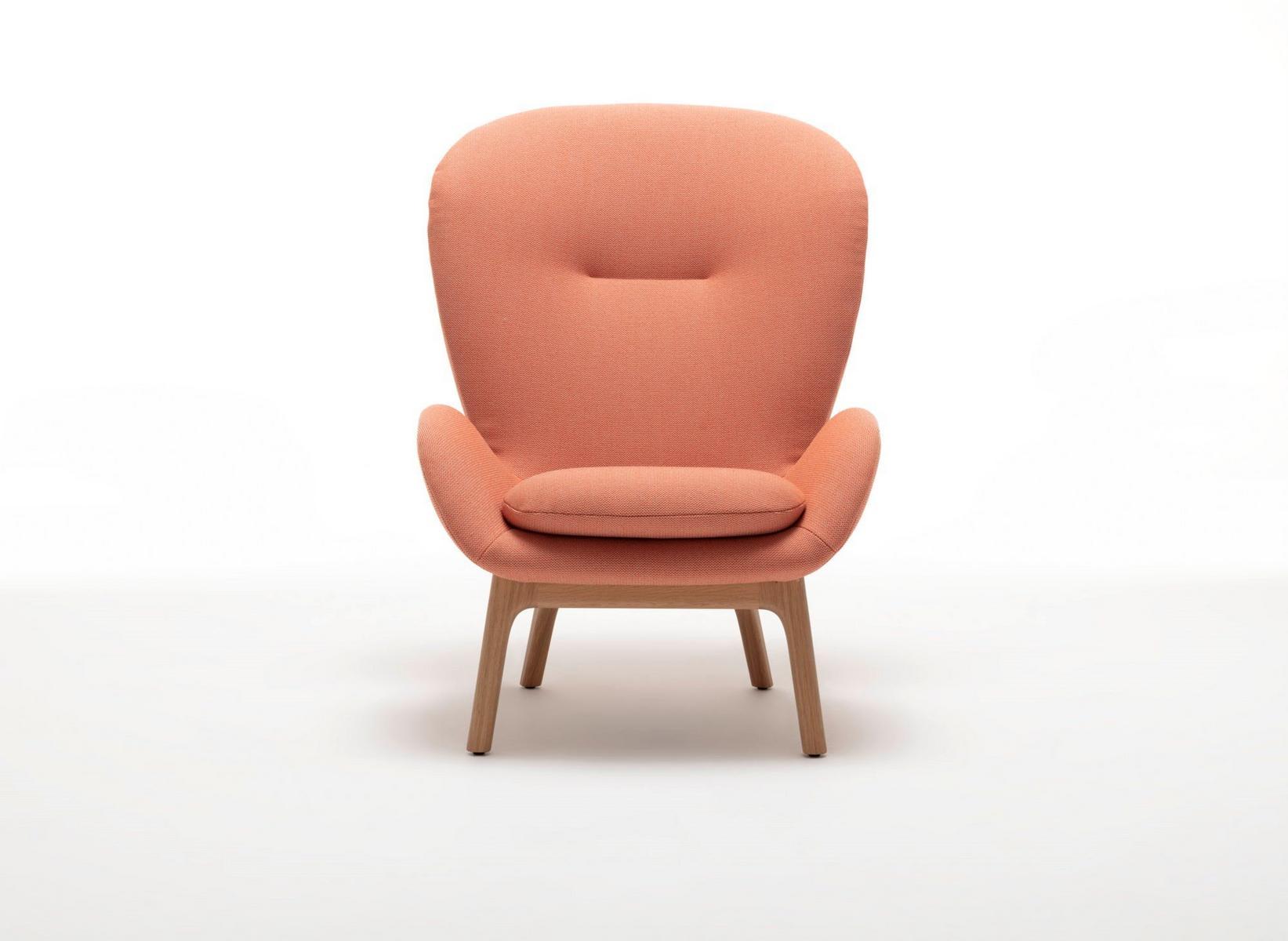 Fabric armchair with armrests | 594 by Rolf Benz