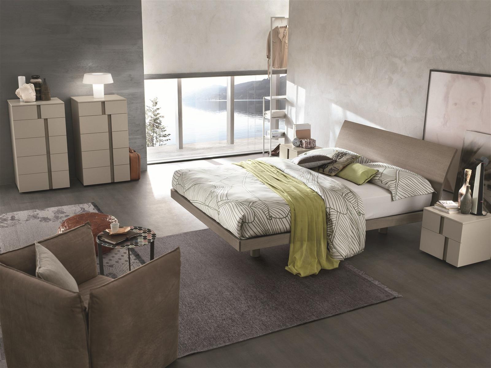 Ash double bed | Narciso by Tomasella