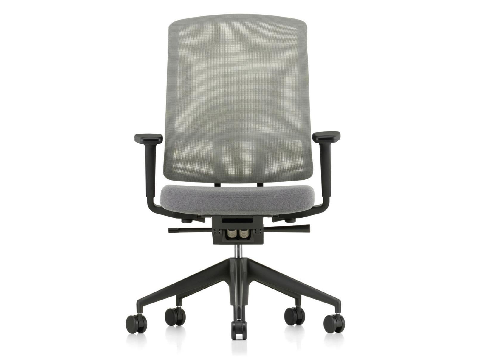 Swivel mesh office chair with armrests | Am Chair by Vitra