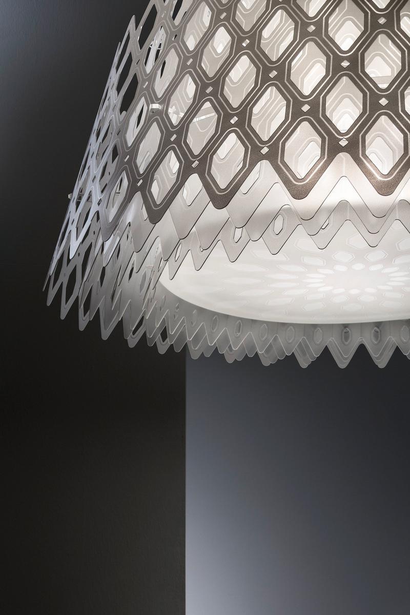 Cristalflex® and Lentiflex® Pendant lamp | Half Charlotte by Slamp