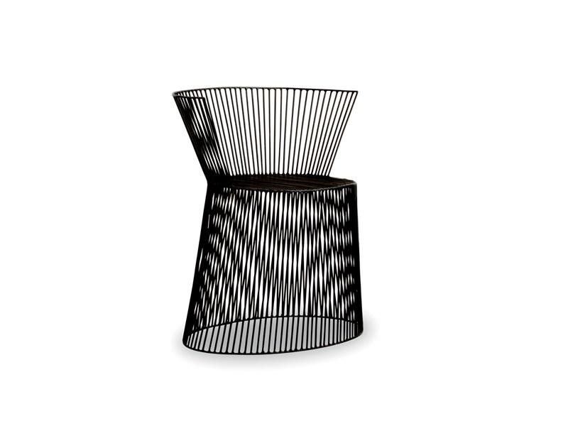 Iron chair with armrests |  by Baxter