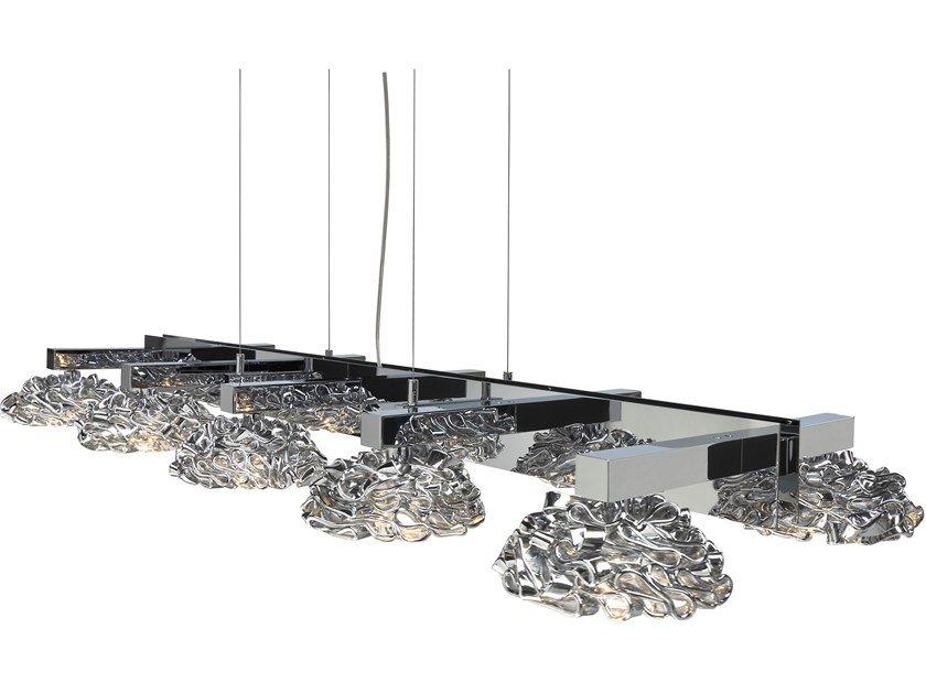 Direct light glass pendant lamp | Flower From Amsterdam H10 by Ilfari