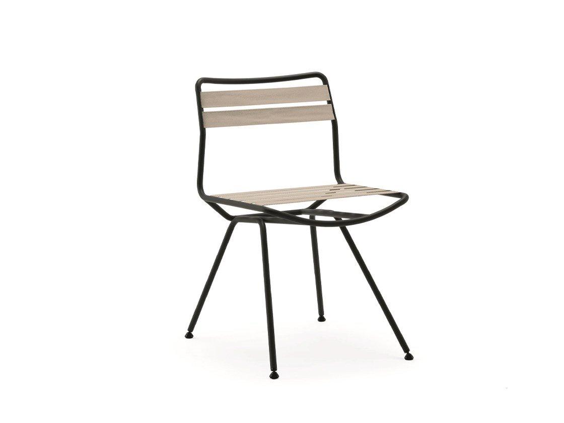 Steel garden chair | Dan Outdoor 2073 by Zanotta