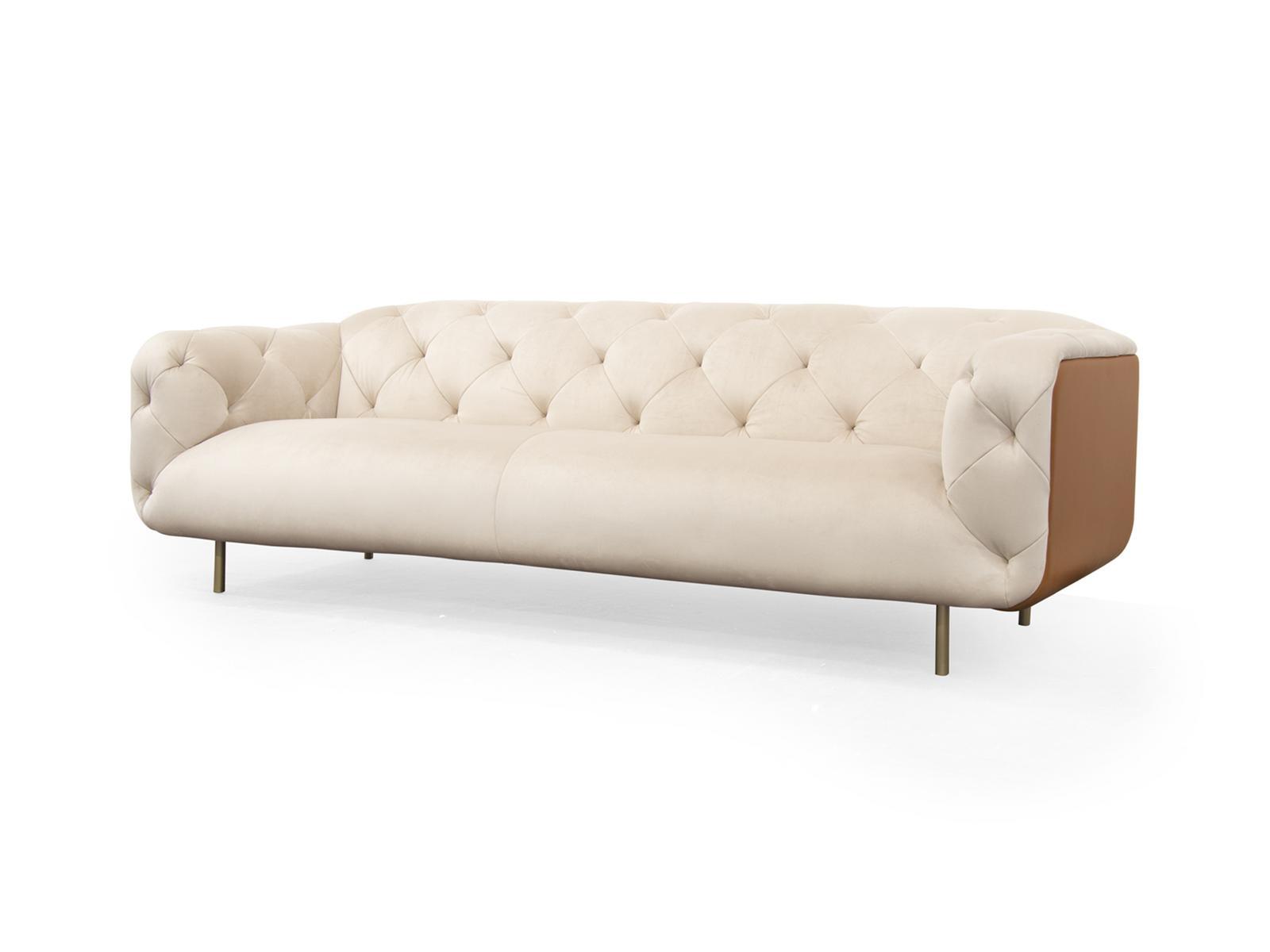 3 seater tufted velvet sofa | Overseas/a by Formitalia