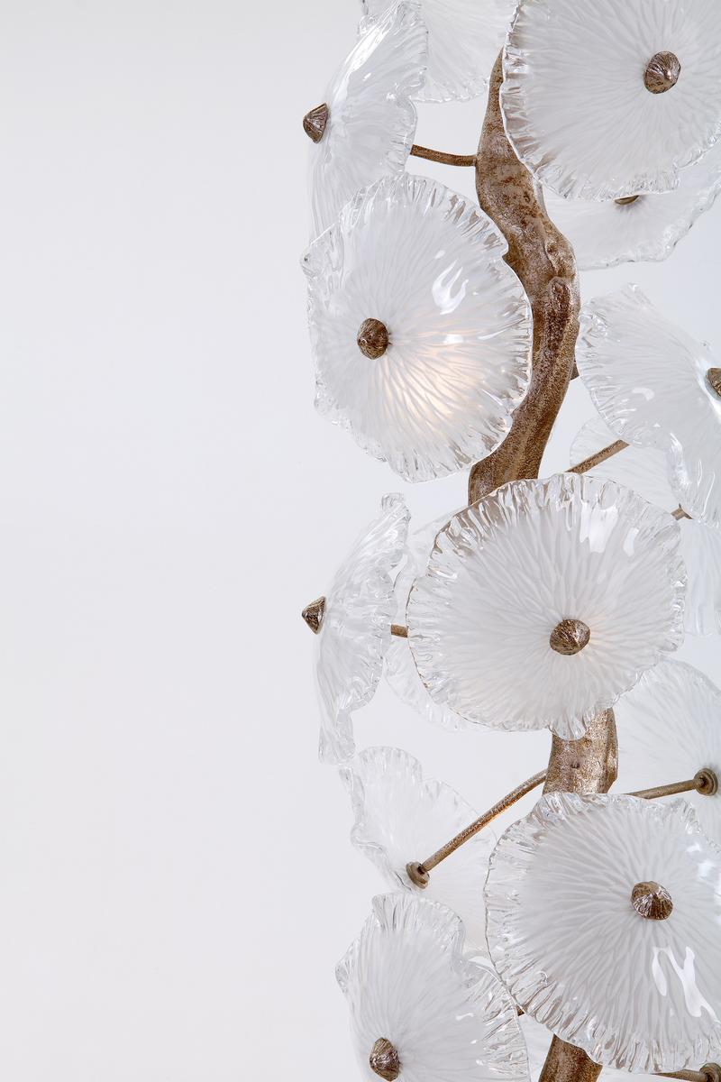 LED handmade bronze ceiling lamp | Nenufar Ct3229/48 by Serip