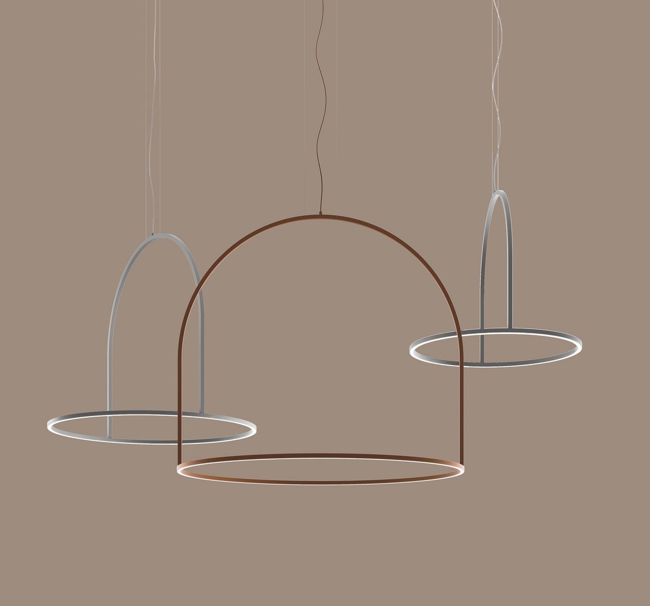 LED metal pendant lamp | U-light by Axolight