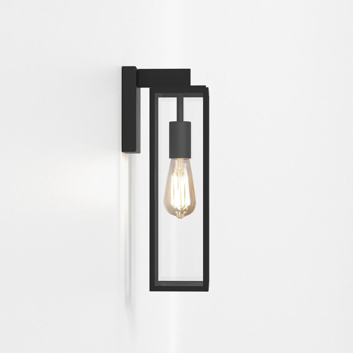 LED glass and steel Outdoor wall Lamp | Harvard Lantern by Astro lighting