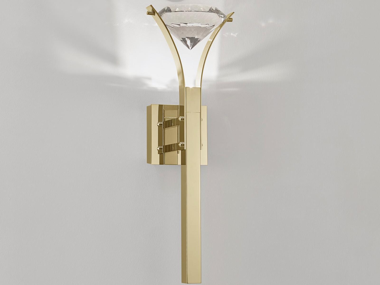 Metal wall lamp with fixed arm | Elements Of Love W1 Xl by Ilfari