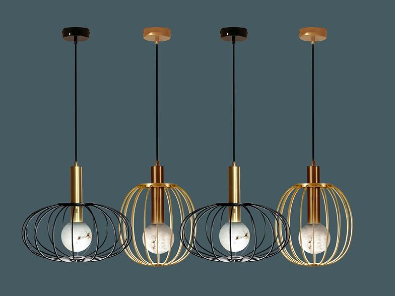 LED metal pendant lamp | Lira by Borzalino