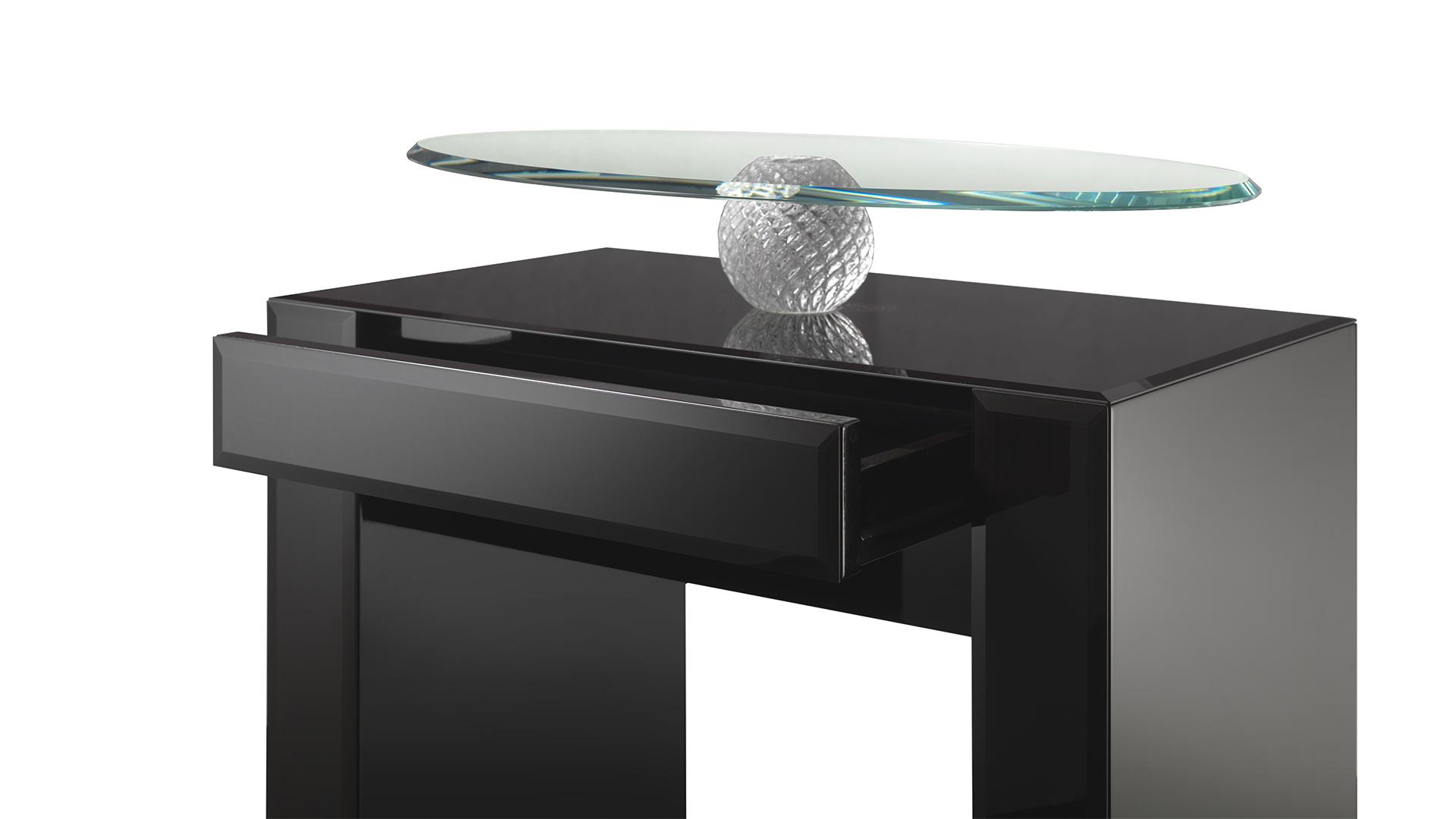 Wooden bedside table with drawers | Rialto by Reflex