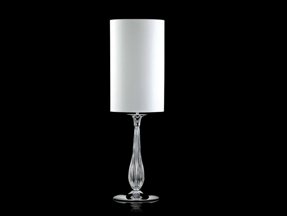Indirect light table lamp with crystals | Soffio by Aiardini lighting
