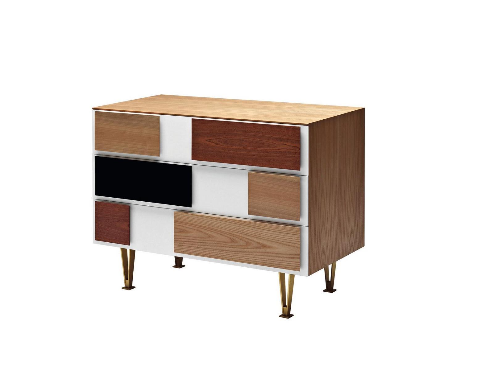 Wooden chest of drawers | D.655.2 by Molteni