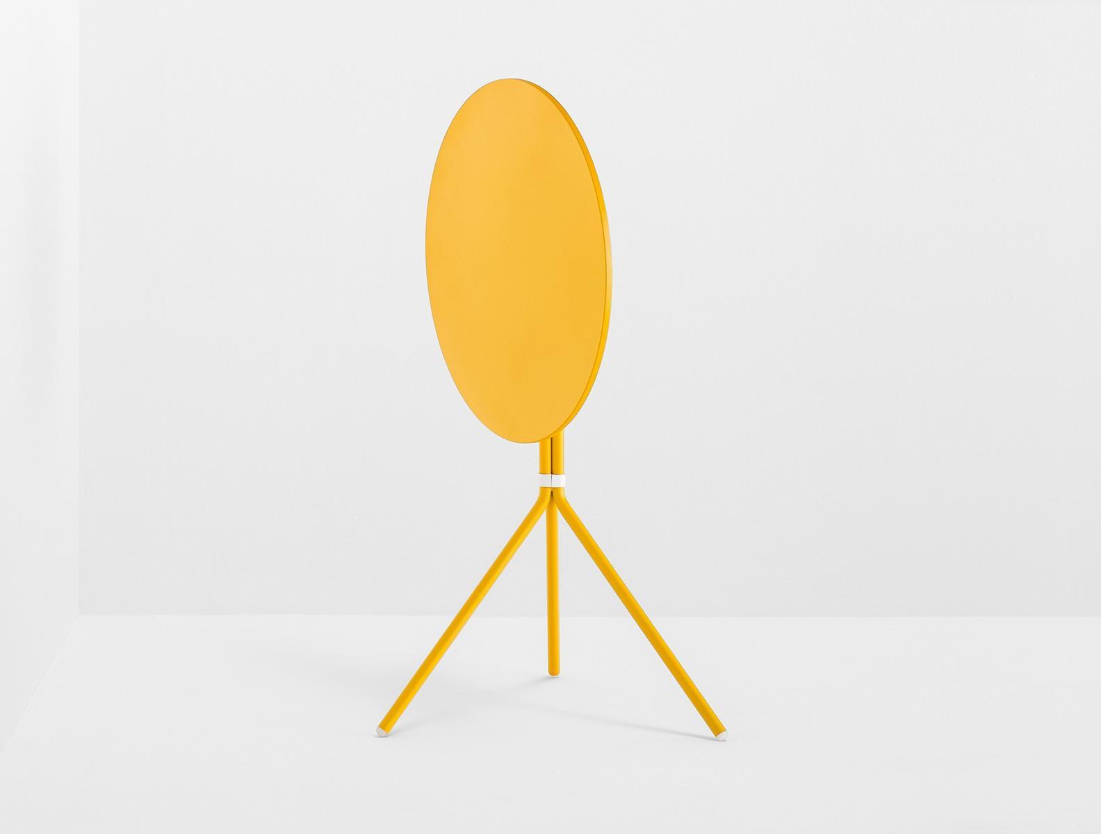 Folding round steel garden table | Nolita 5453t by Pedrali