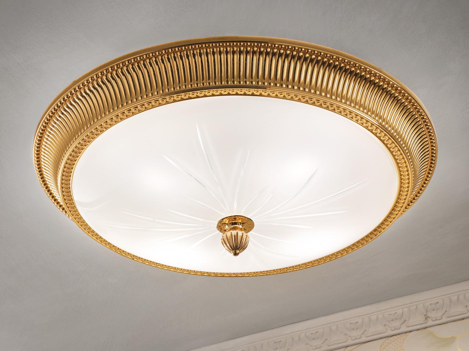 Direct light incandescent brass ceiling light | Brass & Spots Ve 1080 Pl1/pl3 40/pl3 50 by Masiero